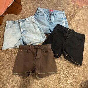 Four GUESS Denim Shorts